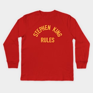 Stephen King Rules Kids Long Sleeve T-Shirt